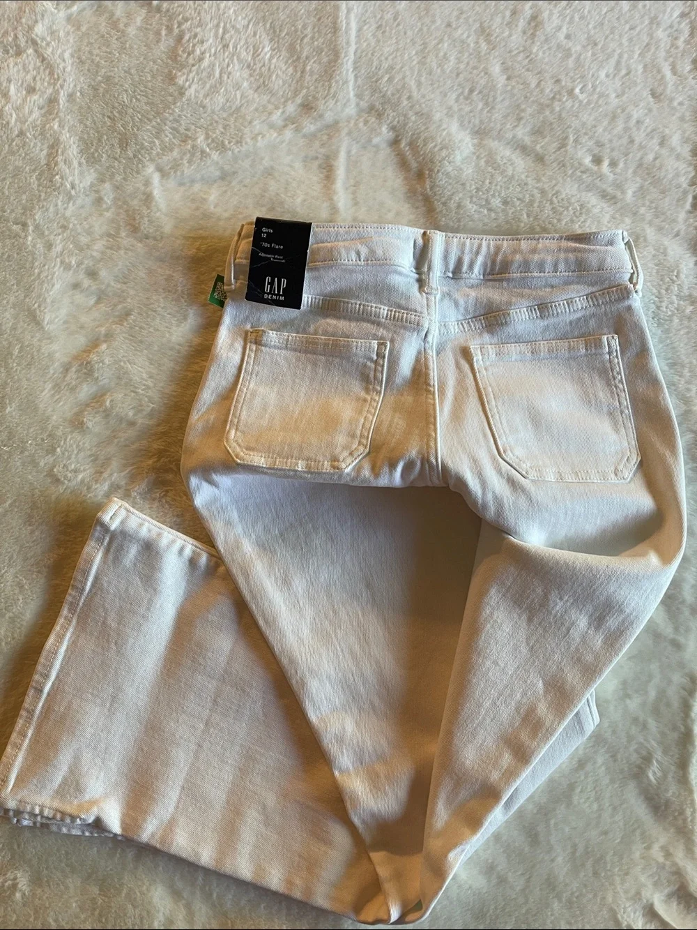 GAP White Girls Jeans - 70’s Flare  Fit SZ 12